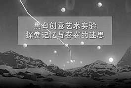 黑白创意艺术实验：探索记忆与存在的迷思