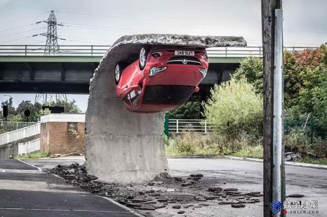 英国alex chinneck超现实主义雕塑