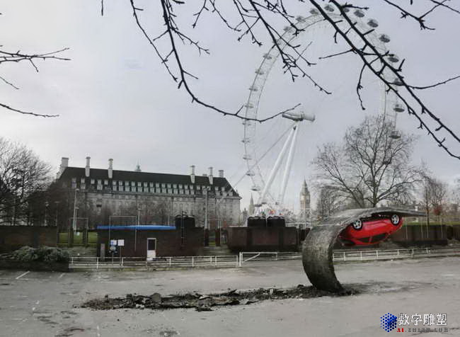 英国alex chinneck超现实主义雕塑