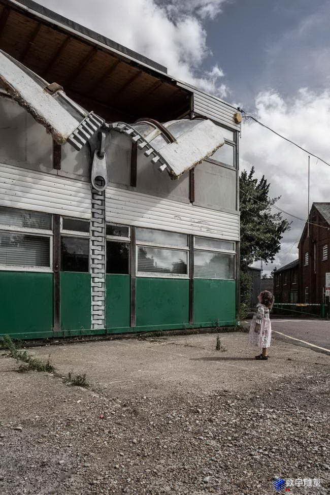 英国alex chinneck超现实主义雕塑