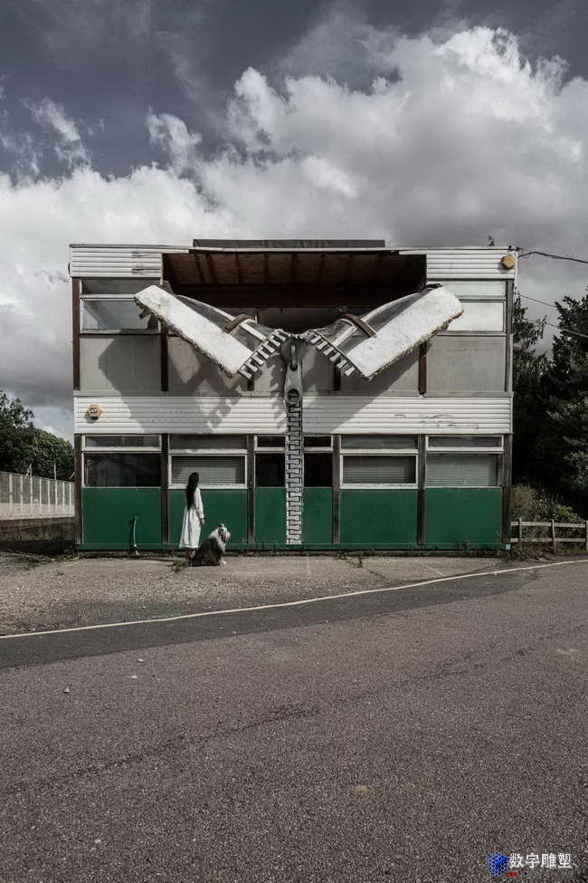 英国alex chinneck超现实主义雕塑