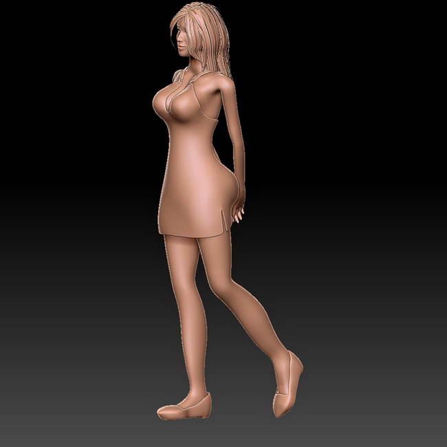 女性站立姿势3D素材