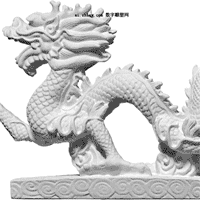 中国龙雕塑3D模型