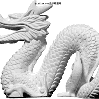 龙的雕塑3D模型
