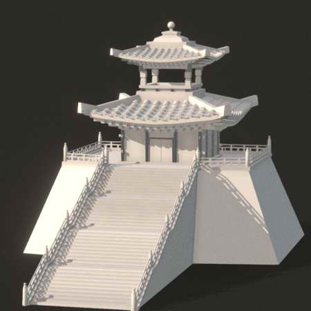 古代宫阙3D模型