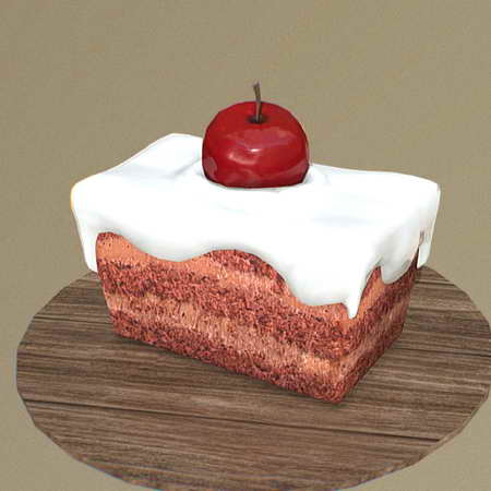 樱桃蛋糕3D模型