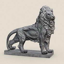 雄狮雕像3D模型