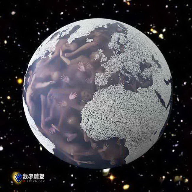 马丁纳基斯数字雕塑人物作品