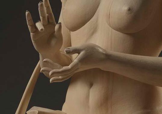 慈爱木雕雕塑视频展示